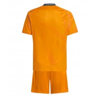 Echipament fotbal Real Madrid Tricou Deplasare 2024-25 pentru copii maneca scurta (+ Pantaloni scurti)